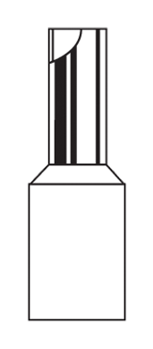 Term Tech 0.5mm Insulated Bootlace Ferrule White (Pack of 100)