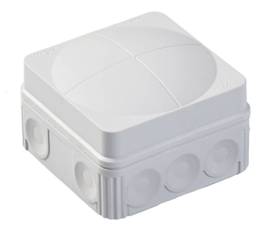 Wiska 76 x 76 x 51mm PVC Enclosure IP66 Grey