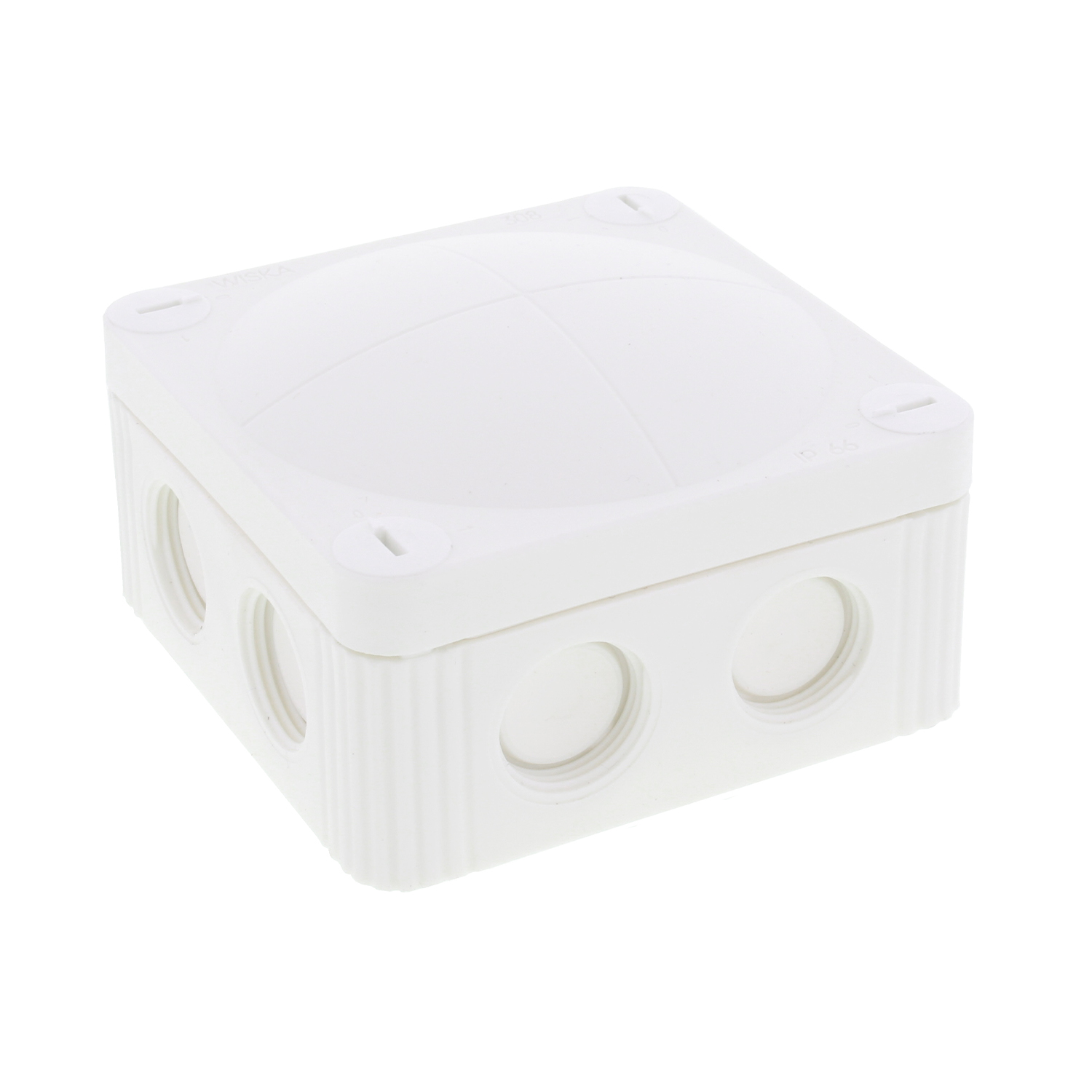 Wiska 85 x 85 x 51mm PVC Enclosure IP66 White