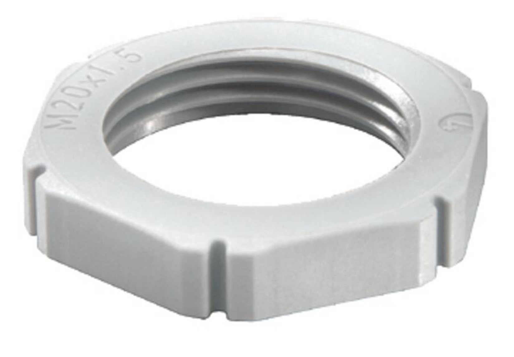 Wiska Mug 9 22mm PVC Locknut Light Grey