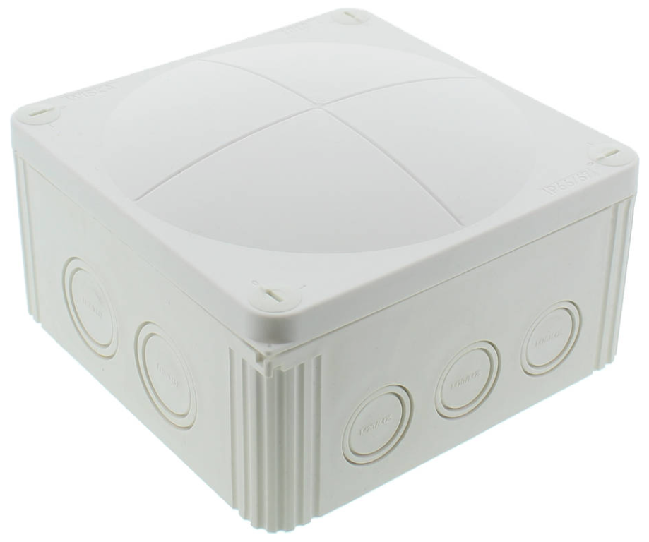 Wiska Combi 1010/5 140mm x 140mm x 82mm PVC Adaptable Box White IP66