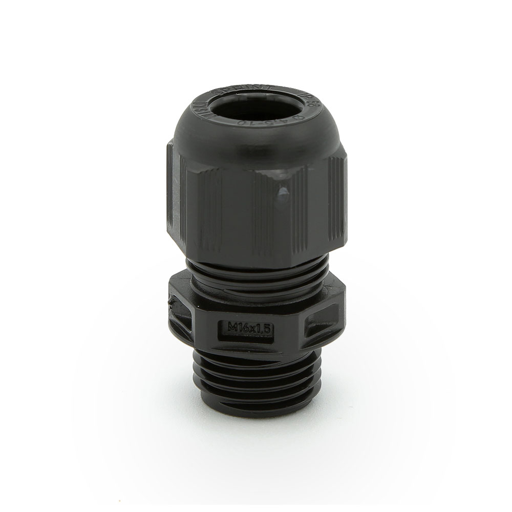 Wiska 16mm IP68 Black Compression Gland