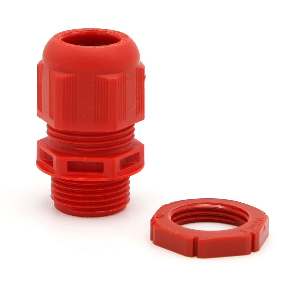 Wiska M20 IP68 Red Compression Gland (Pack of 10)
