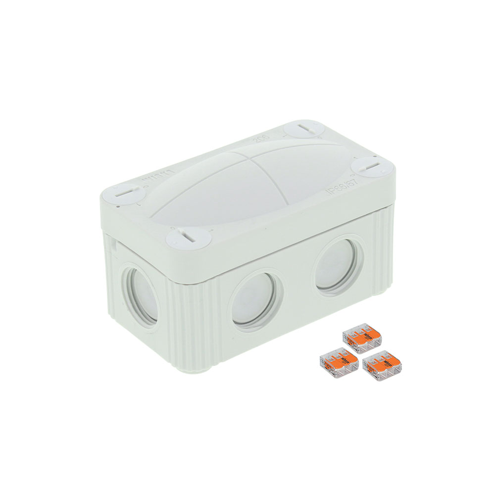 Wiska Combi 85 x 49 x 51mm PVC Junction Box Grey IP67
