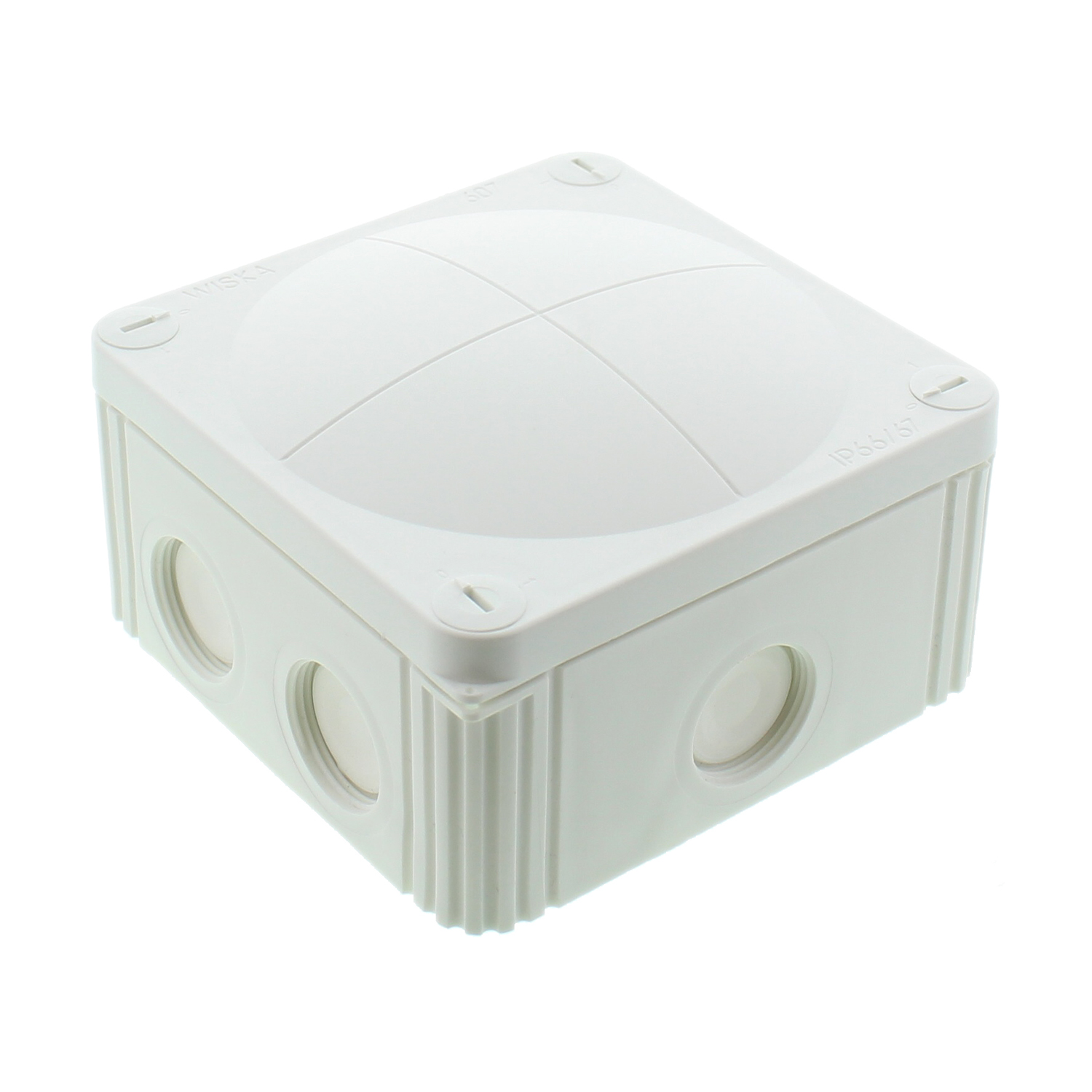 Wiska Combi 607 110mm x 110mm x 66mm PVC Adaptable Box White IP66
