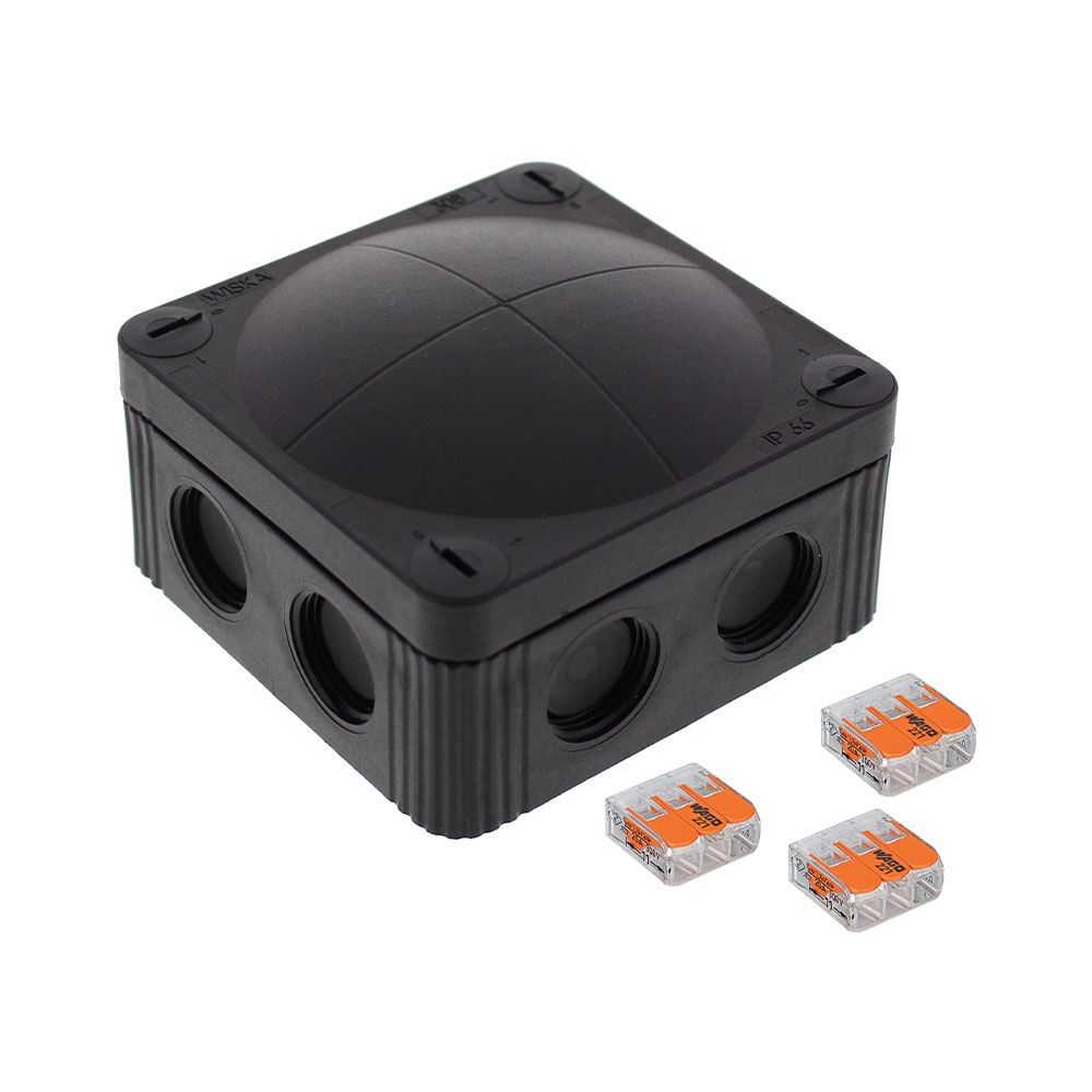 Wiska 215mm x 200mm x 95mm IP65 Plastic Consumer Relocation Unit