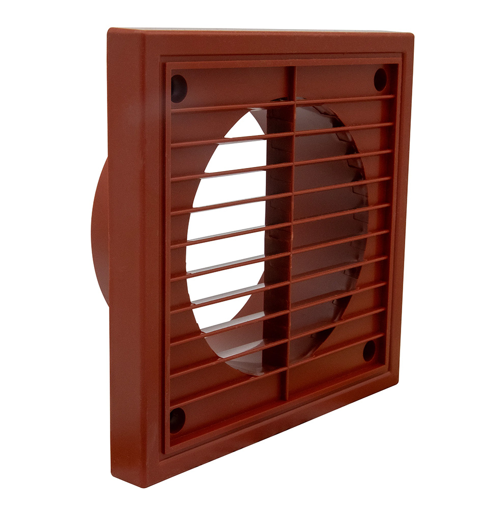 Manrose 100mm / 4" Terracotta Fixed Grille
