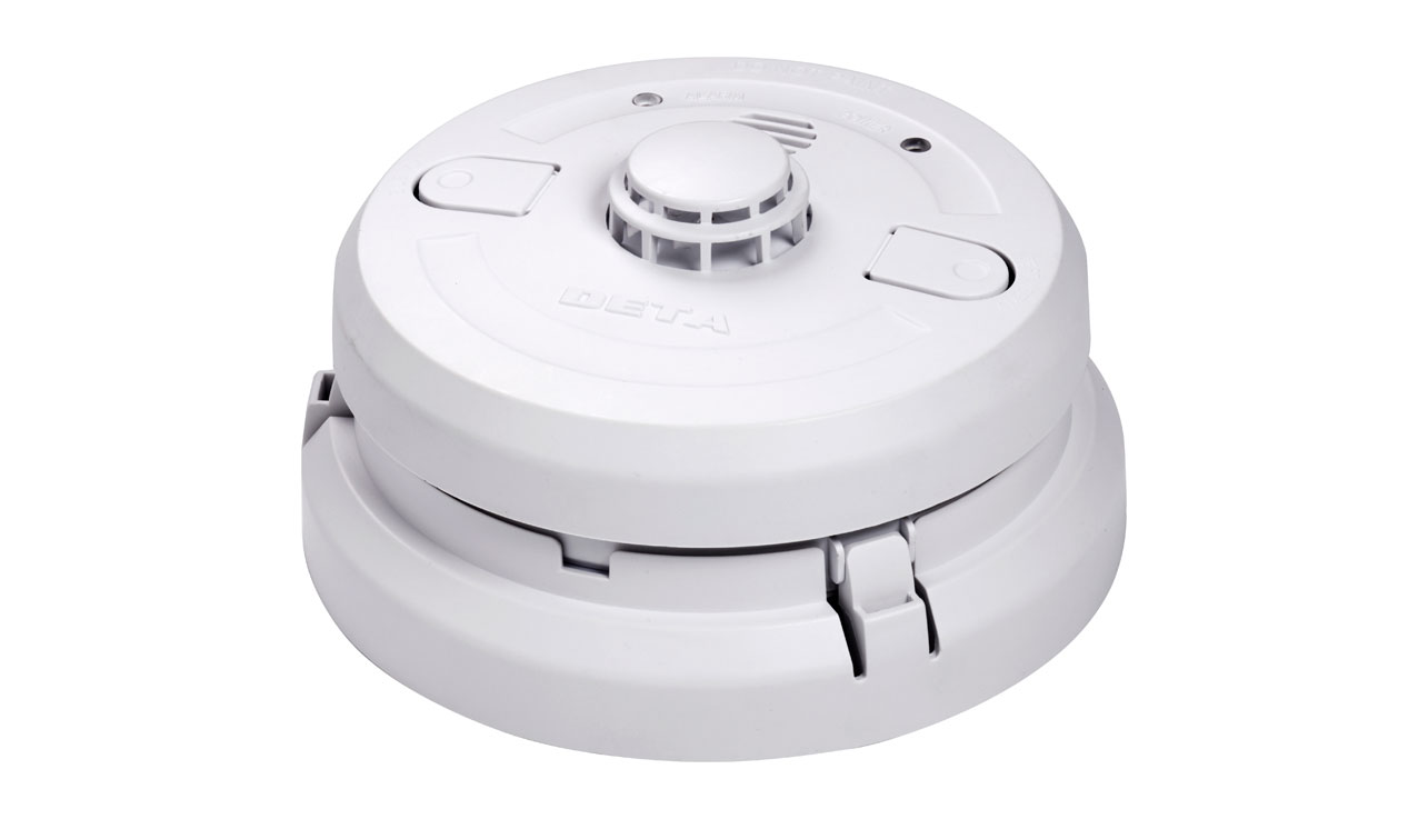 Deta Safety 230V Mains Heat Smoke Alarm c/w Long Life Battery Back Up