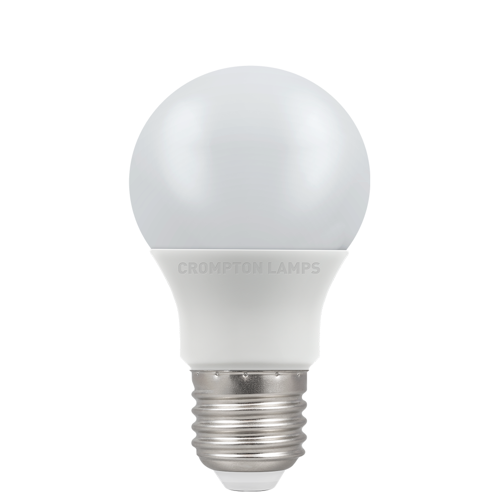 Crompton 806lm 7W E27 Opal LED Thermal Plastic GLS Lamp 4000K