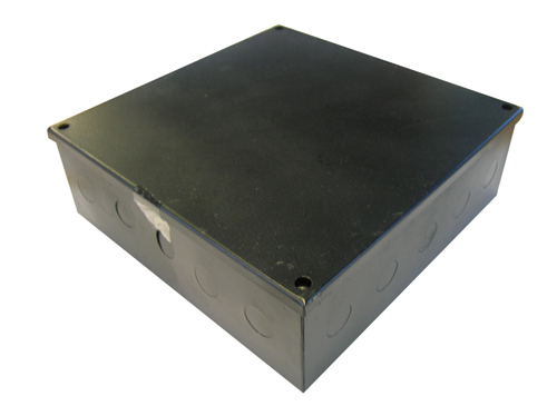 Galvanised 12x12x4 Adaptable Box With Knockouts