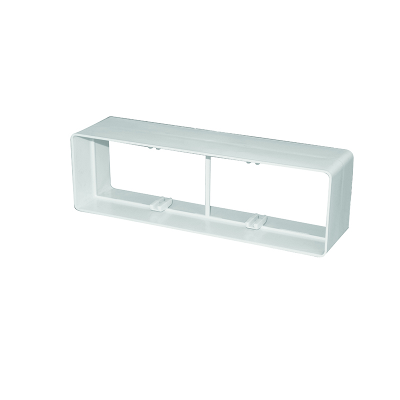 Manrose 300 x 25mm Flat Channel Ducting Connector White