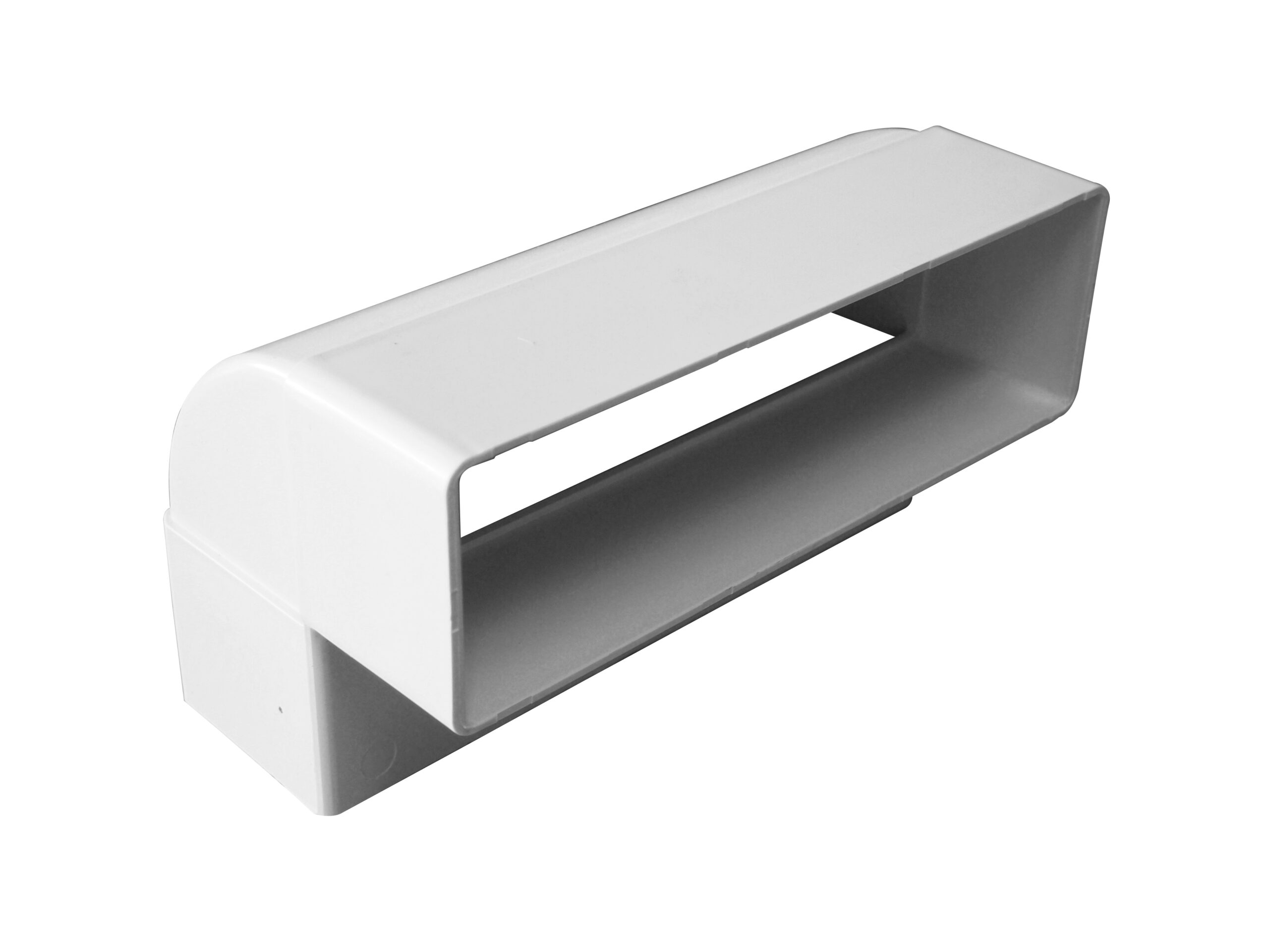 Manrose 225 x 25mm Rectangular Vertical 90 Deg Bend White