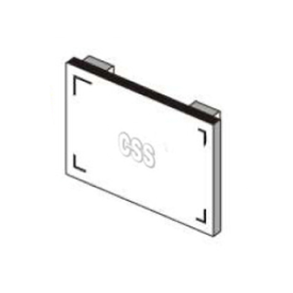 CSS 41mm x 41mm Strut End Cap Black