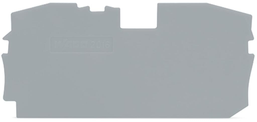 Wago 1mm End and Intermediate Plate Grey (Pack of 25)