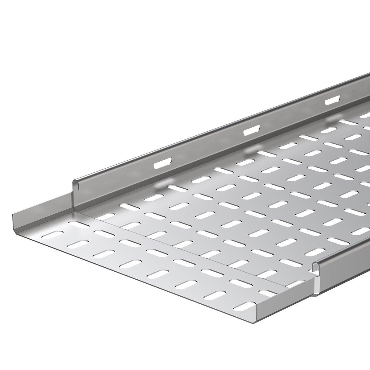 Marshall Tufflex Medium Duty 225mm Cable Tray - Pre Galvanised (3m Length)