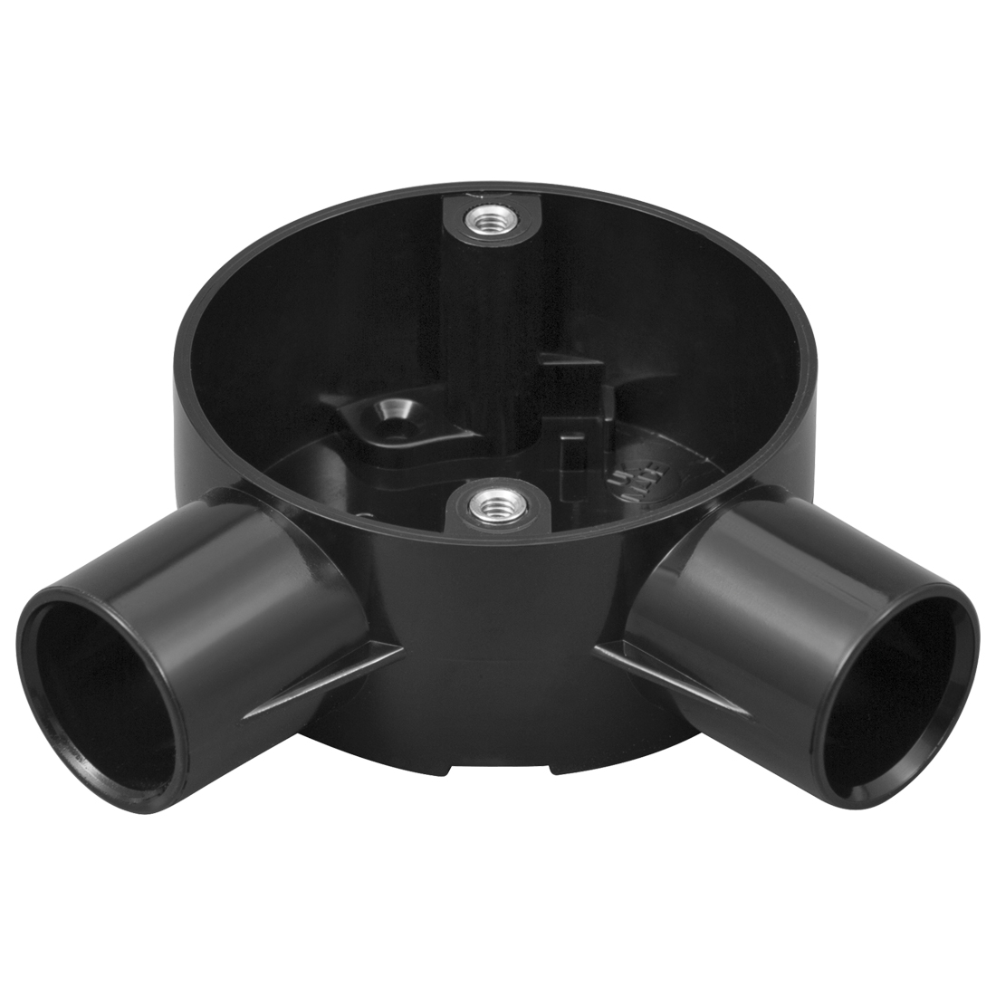 MT 20mm PVC 2 Way Angle Box Black