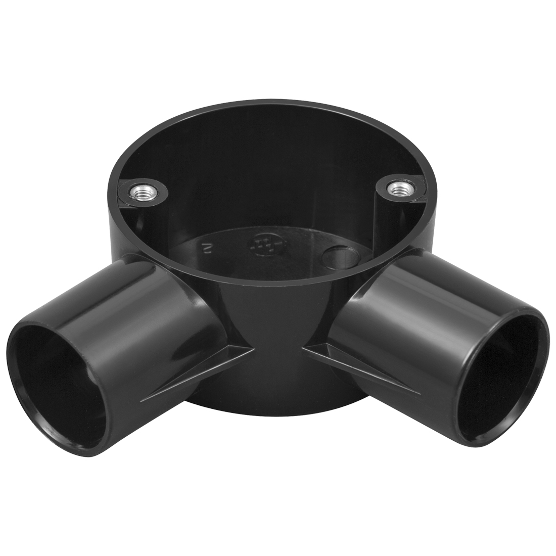 MT 25mm PVC 2 Way Angle Box Black