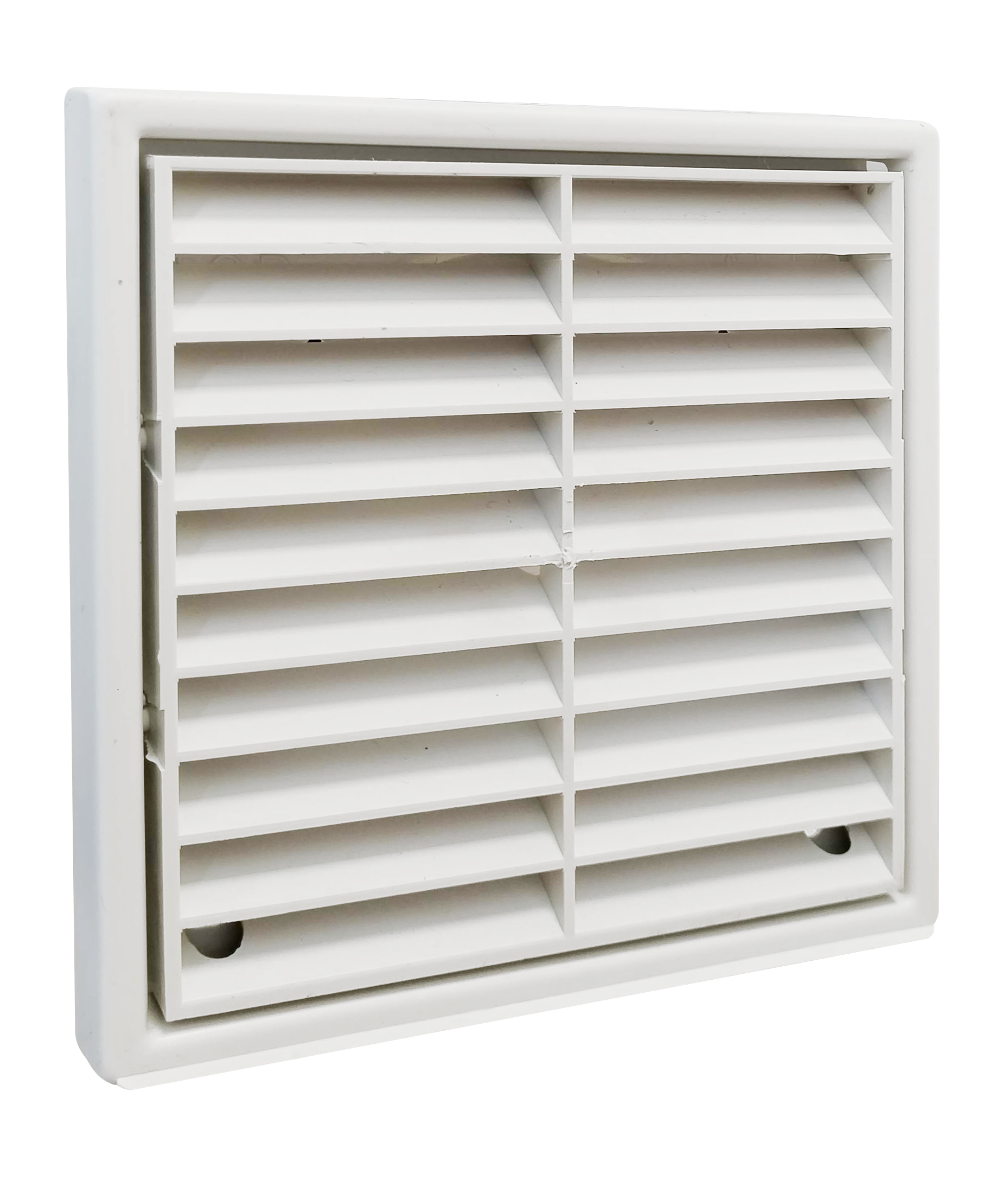 Manrose 100mm Fixed Louvre Dual Fitting Grille White