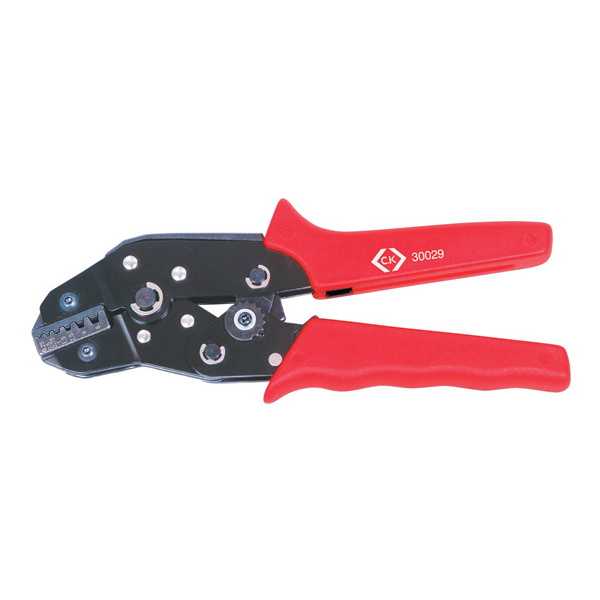 CK Tools 220mm 0.25 - 6.0mm Ratchet Ferrule Crimping Pliers