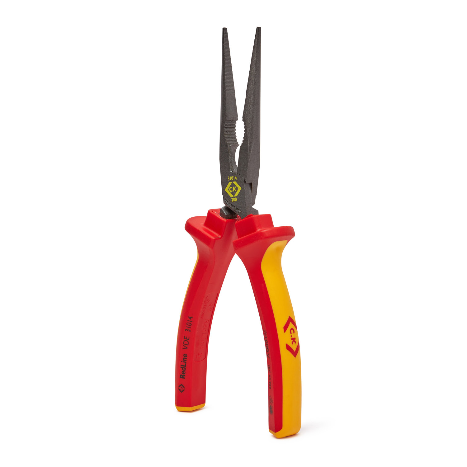 CK Tools 200mm RedLine VDE Snipe Nose Pliers Straight