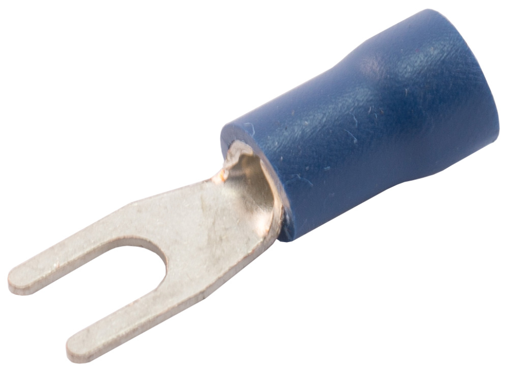 SWA 4.3mm Stud Preinsulated Blue Fork Terminal