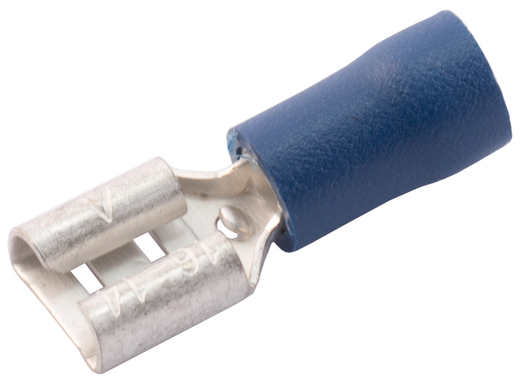 SWA 4.8mm Preinsulated Female Blue Push-on Terminal Crimp