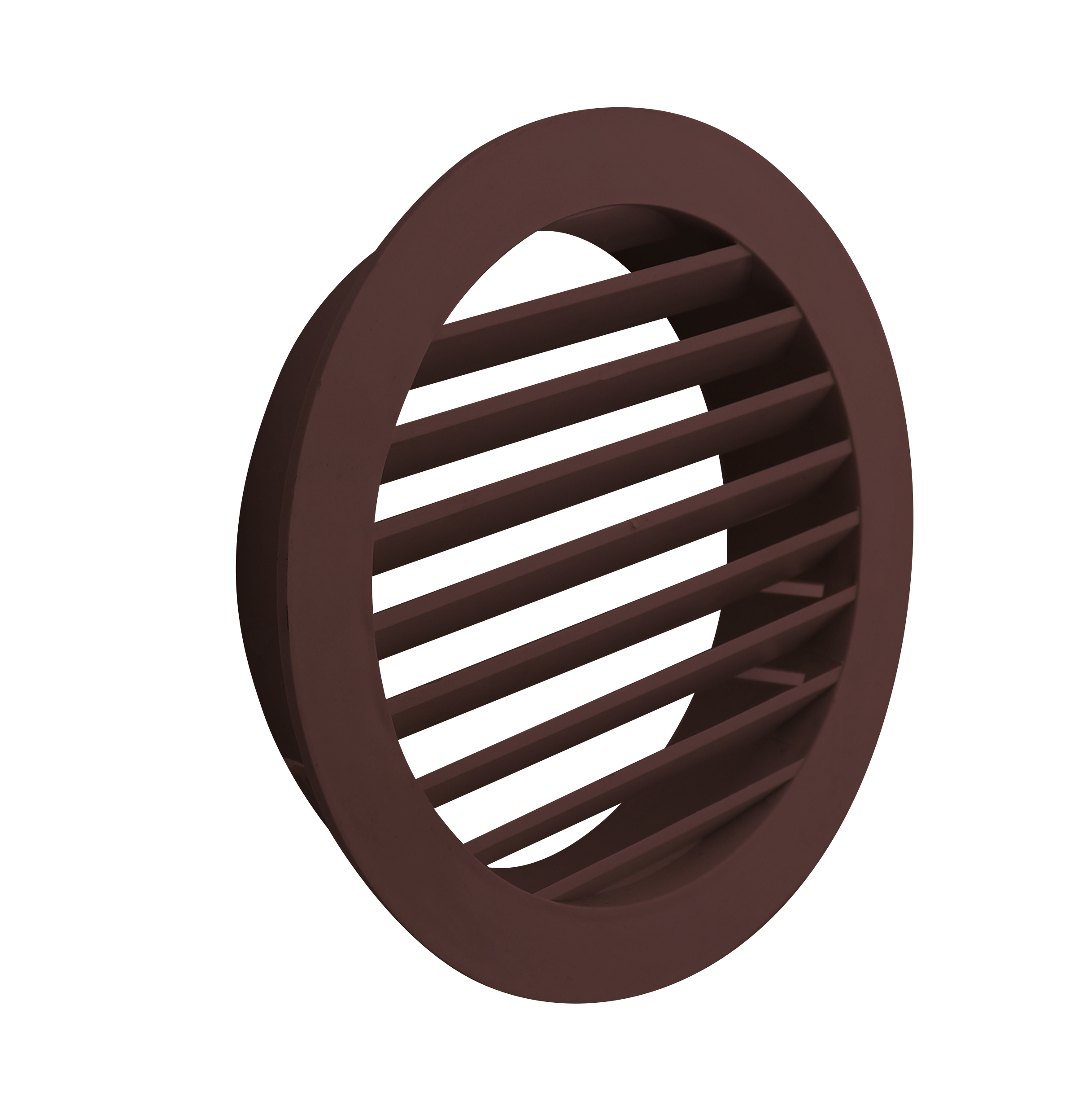 Manrose 125mm Round Louvered Grille Brown