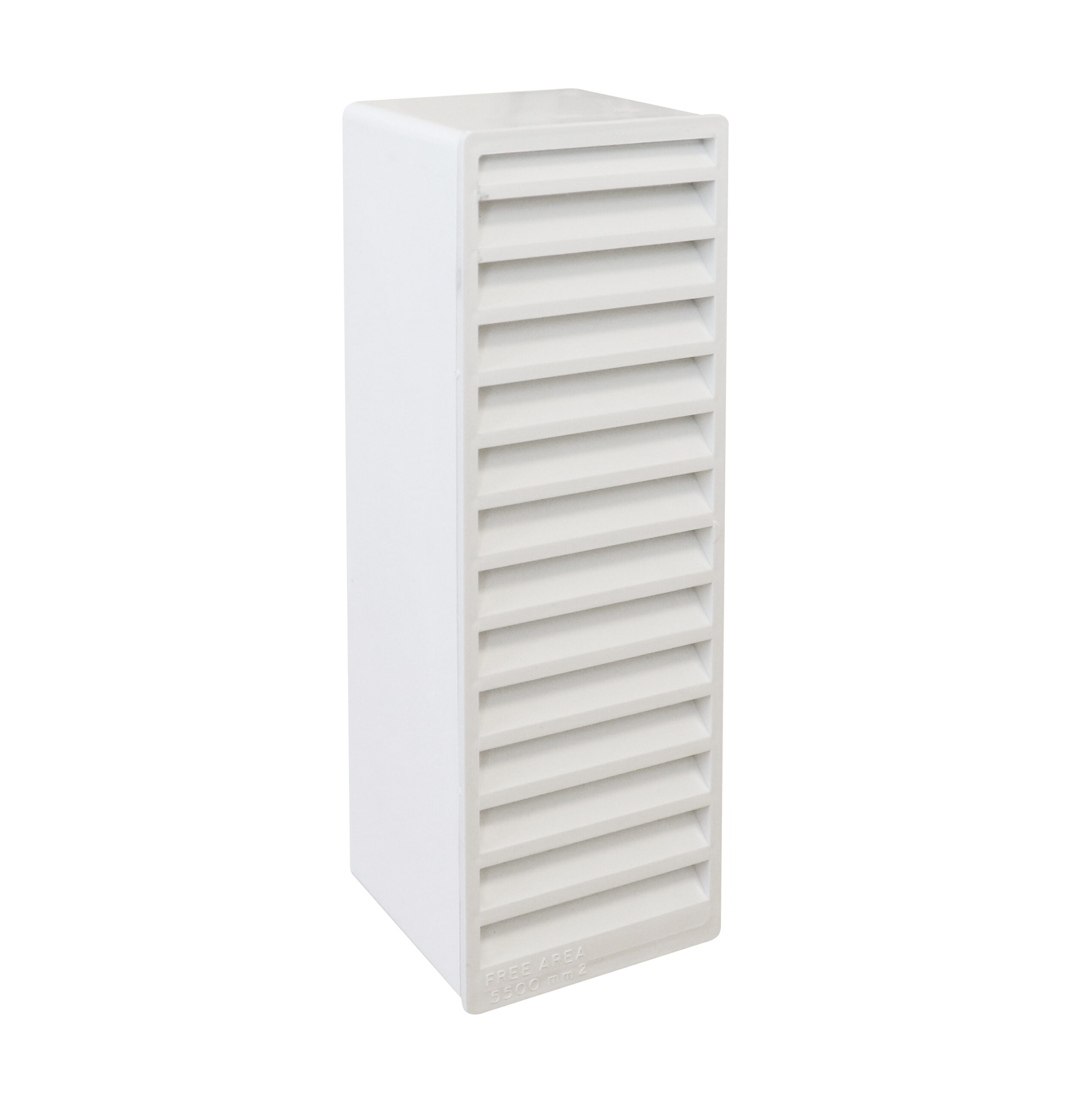 Manrose 204 x 60mm Slimline Vertical Louvre Airbrick White