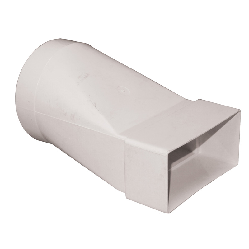 Manrose 125mm Round to 150 x 70mm Ducting Adaptor White