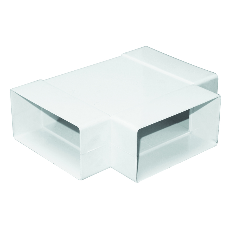 Manrose 220 x 90mm Horizontal "T" Piece Adaptor White