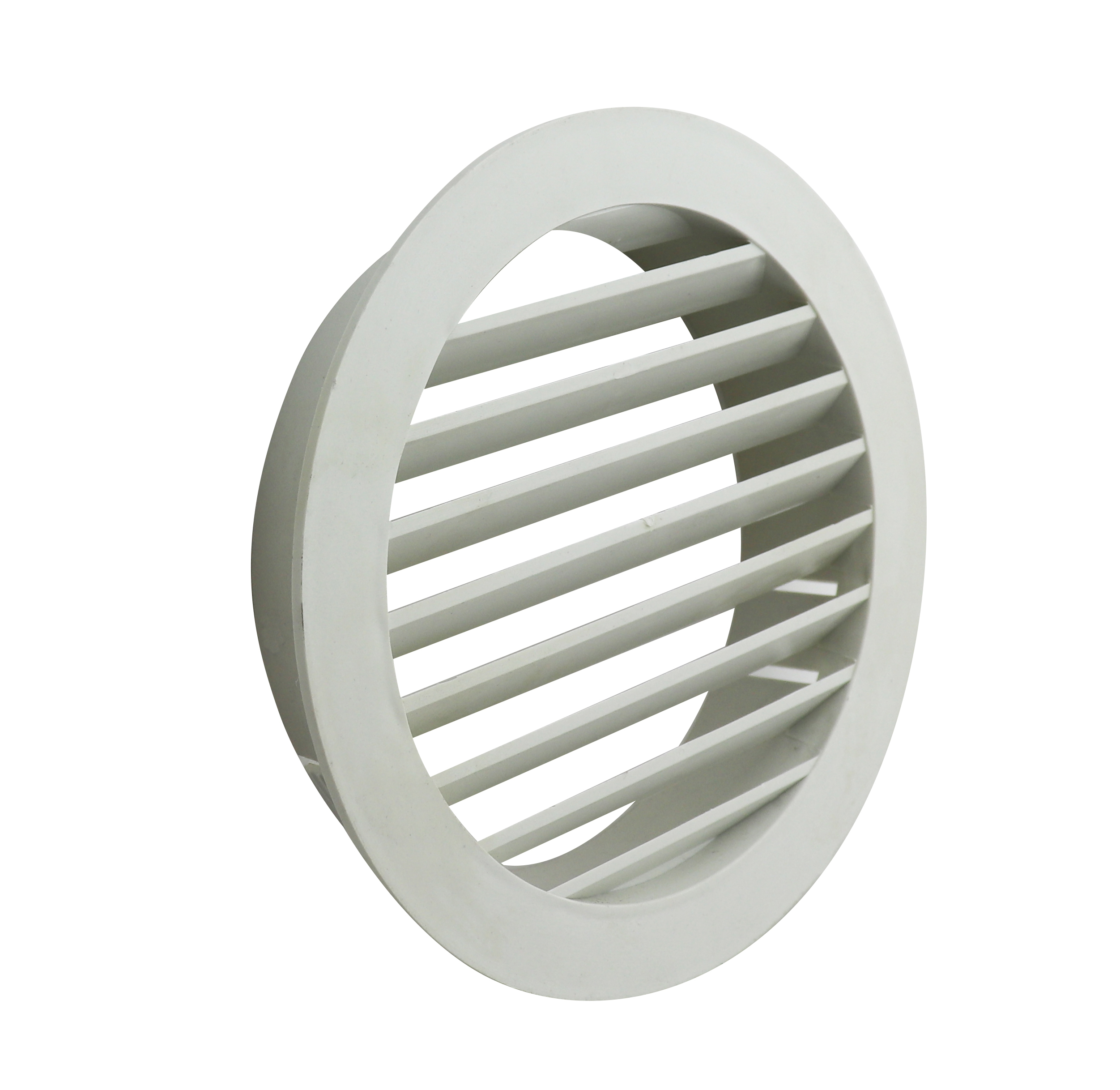 Manrose 150mm Round Louvered Grille White