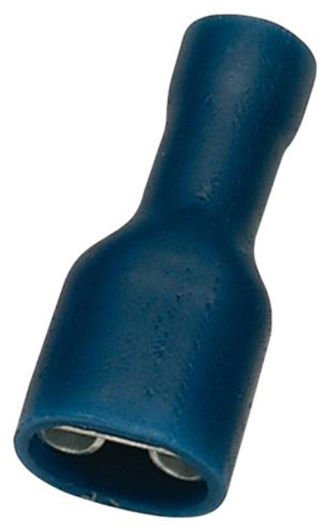 SWA 6.3mm Fully Insulated Female Push-On Blue Terminal