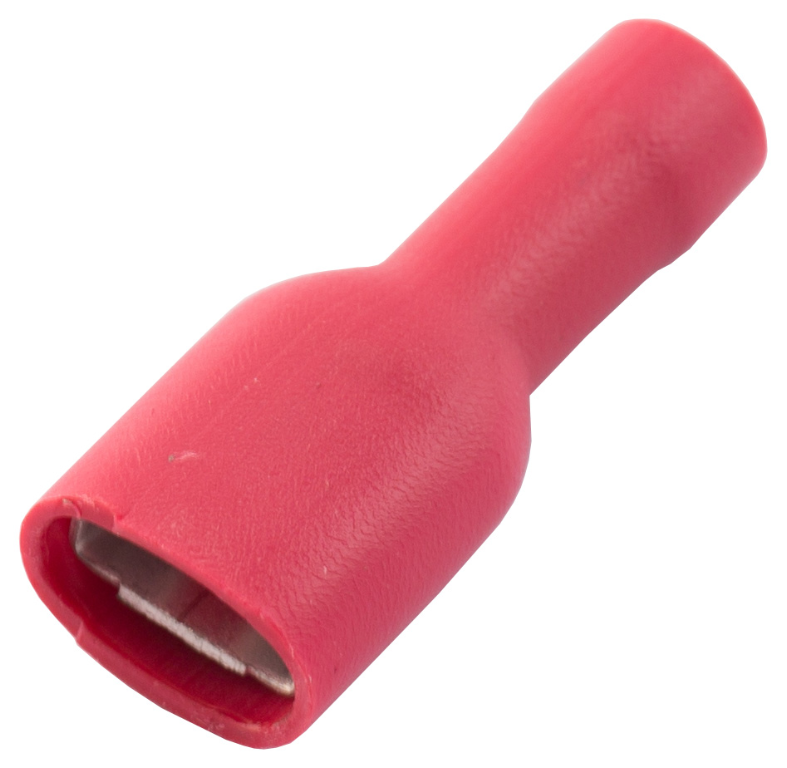 SWA 6.3mm Fully Insulated Red Female Push-On Terminal