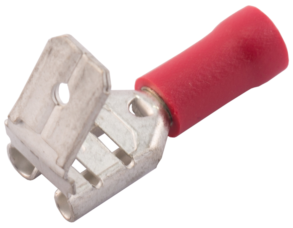 SWA 6.3mm Red Piggy Back Push on Terminal