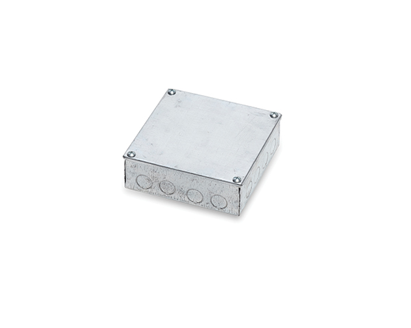 Galvanised 6x6x2 Adaptable Box With Knockouts