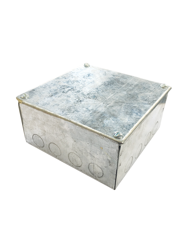 Galvanised 6x6x3 Adaptable Box With Knockouts