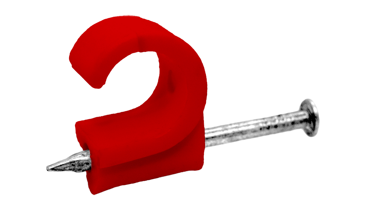 Tower 9-11mm Round Clip - Red (Pack of 100)