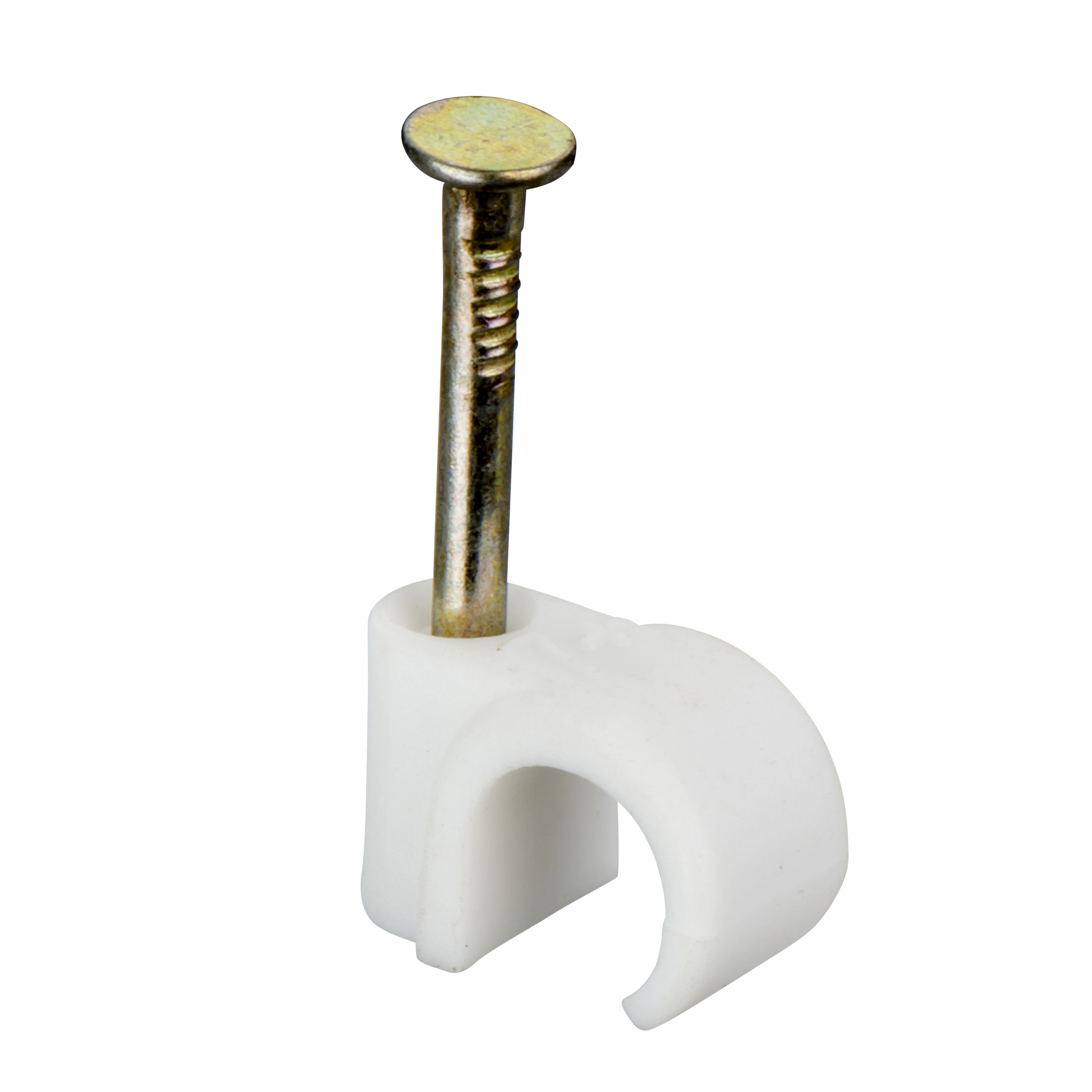 Tower 9-11mm Round Clip - White (Pack of 100)