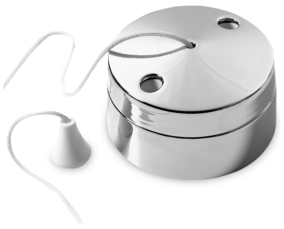 BG 80mm 6A 2 Way Ceiling Pull Switch with 1.5m Pullcord Chrome