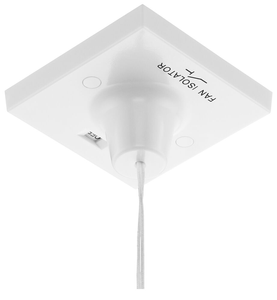 BG 10A 3 Pole Fan Isolator Ceiling Pull Switch White
