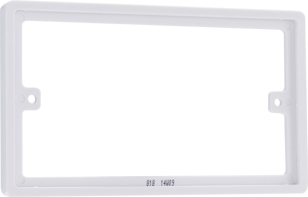 BG Nexus 2 Gang 10mm Rectangular Double Spacer White