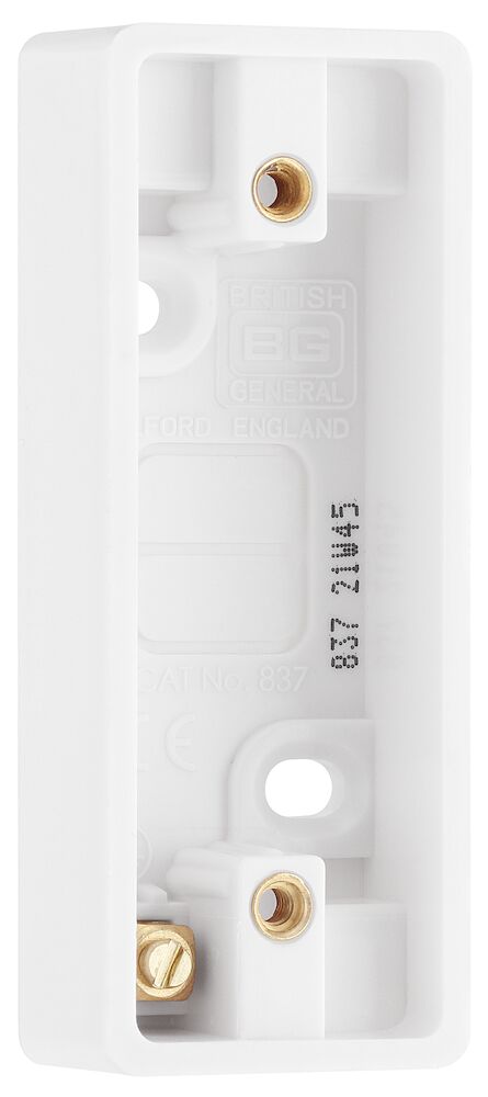 BG Nexus Single 19mm Deep Architrave Pattress Box