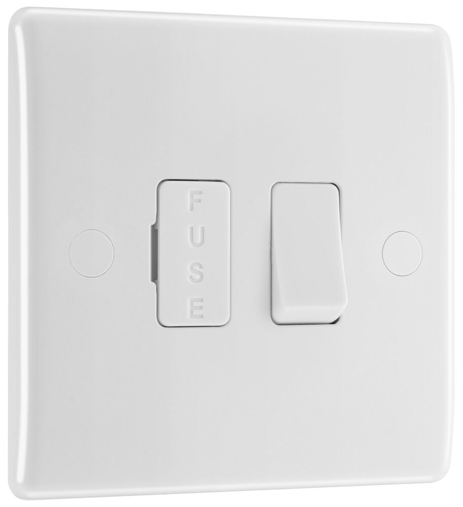 BG Nexus 13A Round Edge Switched Fused Spur Unit FCU White