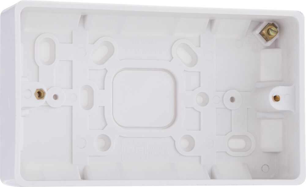 BG Nexus 2 Gang 32mm Deep Round Edge Pattress Box