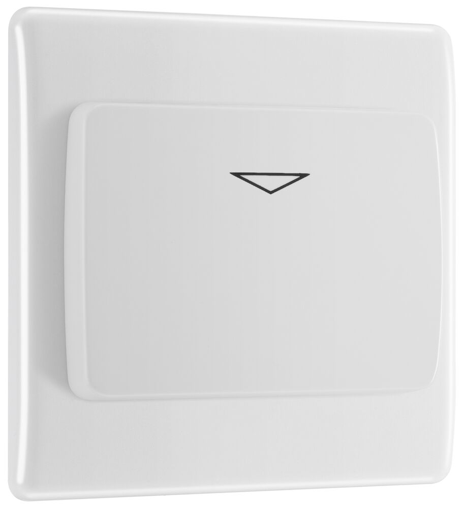 BG Nexus Round Edge 16A Hotel Key Card Switch White