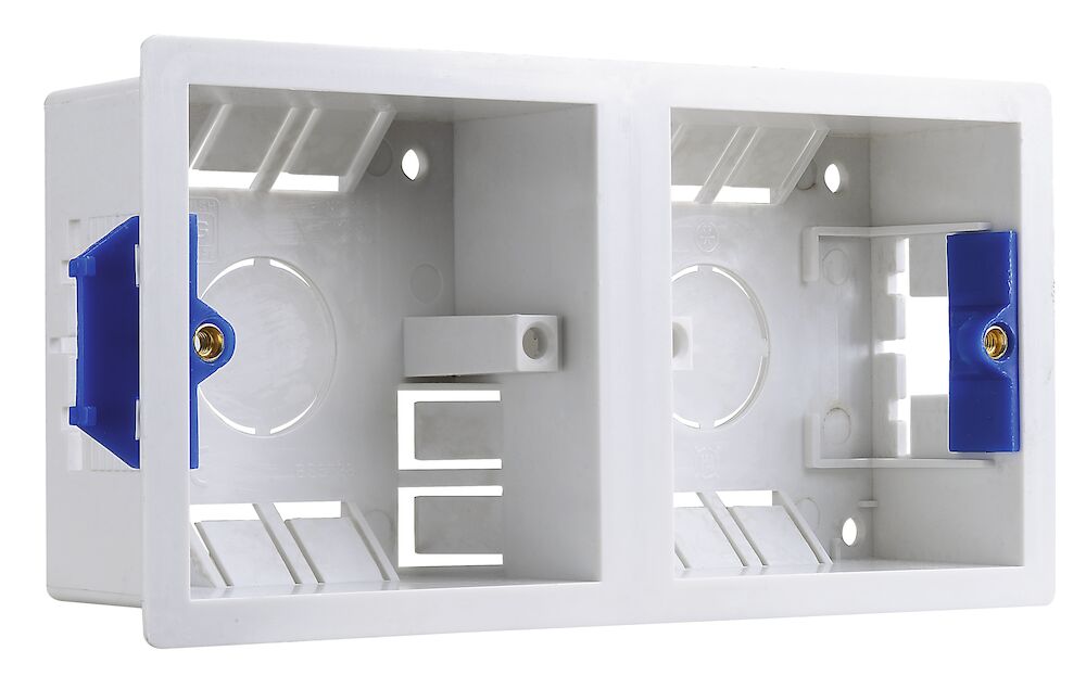 BG 2 x 1 Gang 35mm Deep Dual Dry Lining Box