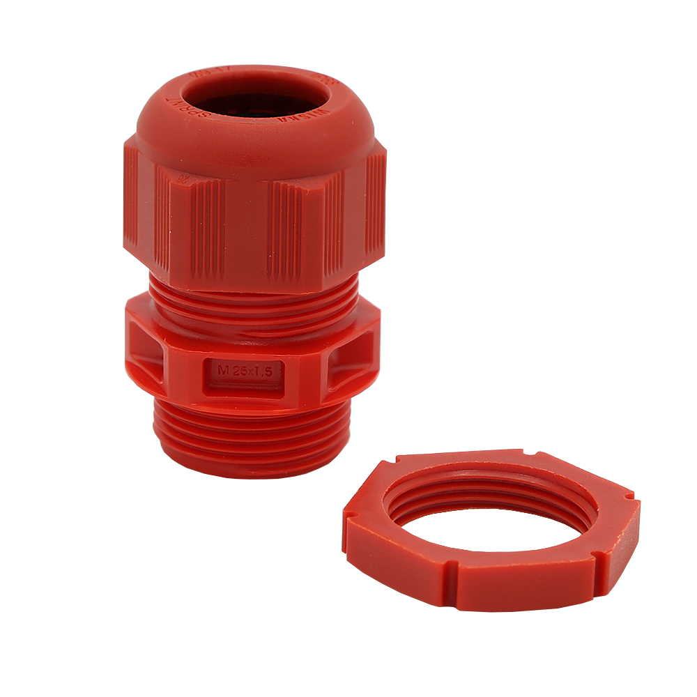 Wiska M25 IP68 Red Compression Gland (Pack of 10)