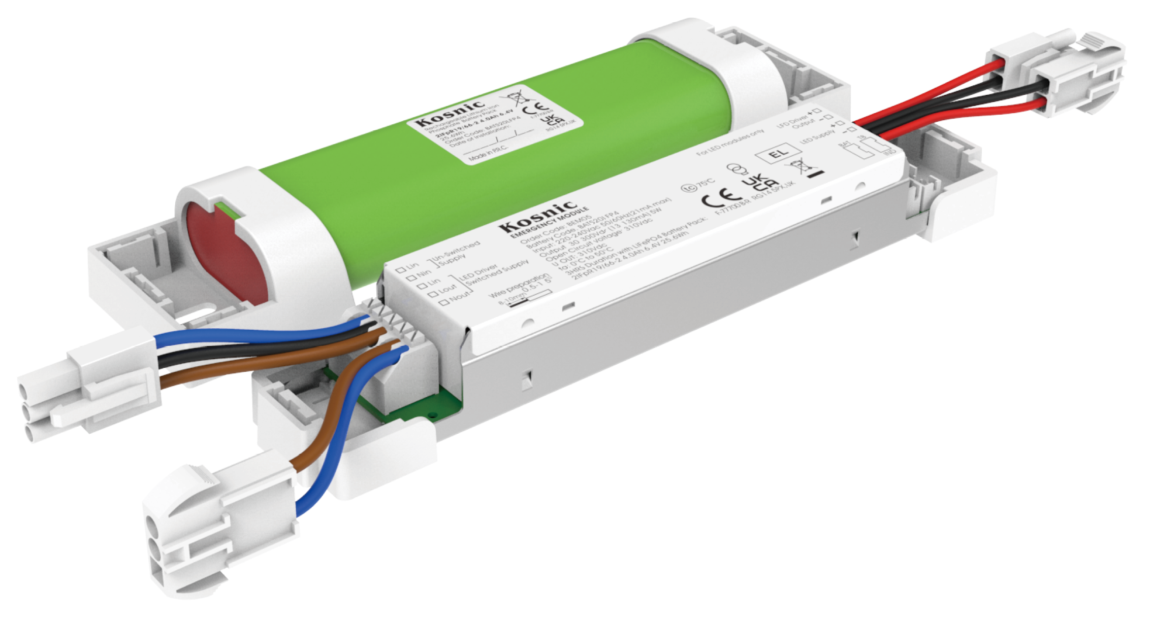 Kosnic Push In Batten EME Modular Emergency Module