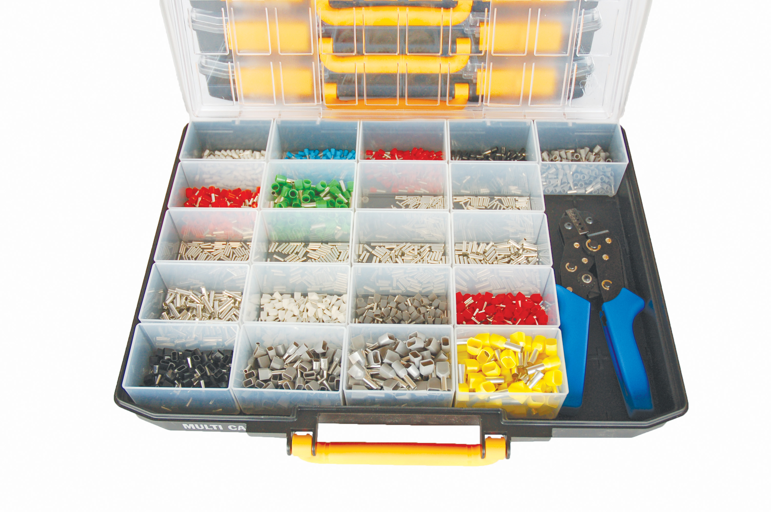 Term Tech 0.5-6.0mm Assorted Bootlace Ferrules with Ratchet Crimp and Case