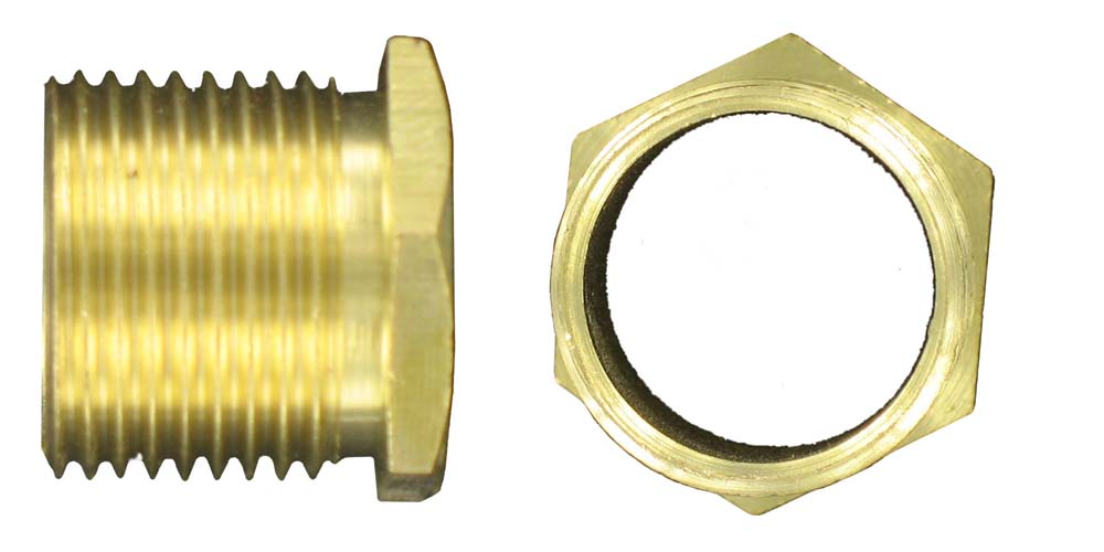 Deligo 75mm Long Brass Male Bush